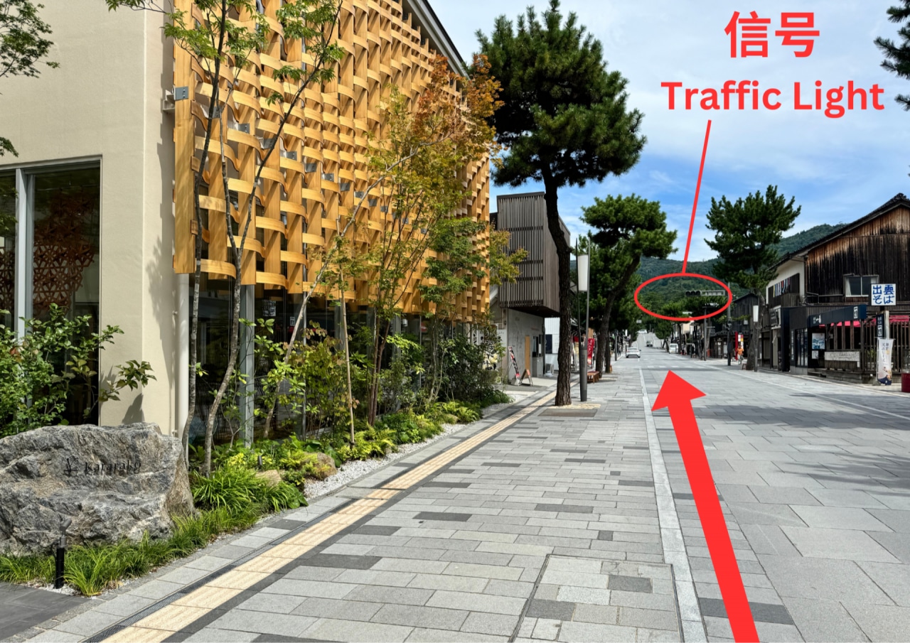 第二駐車場 道順1
