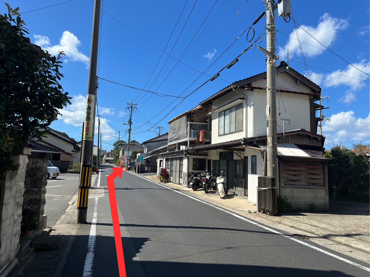 第三駐車場　道順3